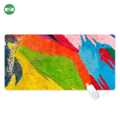 Artistic Colors Design Mousepad Computer Keyboard  Mouse Mat Stitched Edges Non-Slip Base Mats for Promotional Gifts