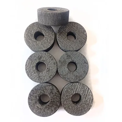 Carbon Composite (C-C, CFC) Threaded Round Nut M20 D55 Height 20mm Lightweight Carbon Fiber Reinforced Nut