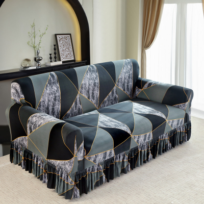 Factory Direct Selling High Quality Stretch Sofa Covers, Ready-Made Polyester Elastic Printed Sofa Covers for Home Use
