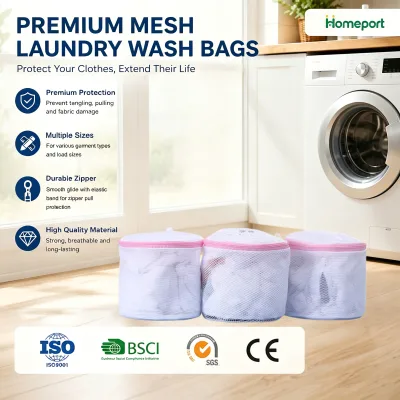 Custom Logo Double Shell Bra Bag Protective Polyester Laundry Bag for Underwear Double Plastic for Home Storage and Clothes