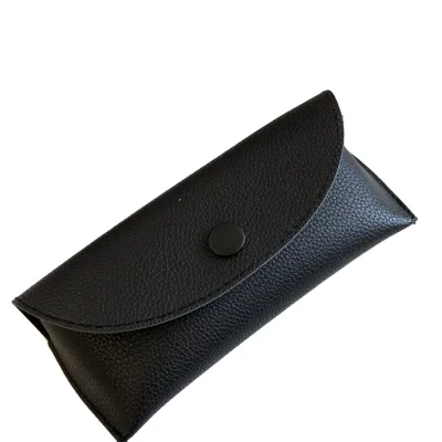 Wholesale New Eye Glass case Sunglasses Box, Black Litchi Grain  Large Sunglasses Leather case Luxury Box for Sunglasses
