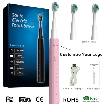 Electric Dental Toothbrush Electronic IPX7 Waterproof Smart Sonic Rechargeable Electric Toothbrush Dropshipping Products 2026