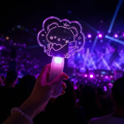 Easy Operation Custom Support Supplies Acrylic LED Decorative Lamp Glowing Flashing Cheering Light Stick for Concert Sport Event