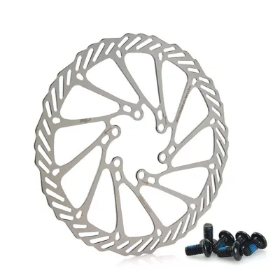 Lightweight 160mm 180mm Stainless Steel Bike Disc Brake Rotor with 6 Bolts Cycling Accessories for MTB & BMX Mountain Bikes