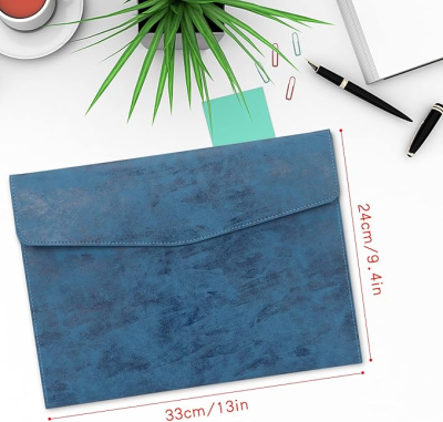 Cheap Price Pu Leather Portfolios for Meetings Soft Custom File Folder A4 Portfolio Folder