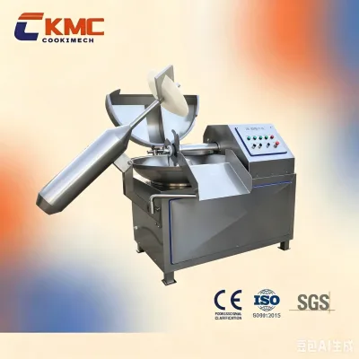 CK-KCZB-40 Commercial Meat Bowl Cutter, Emulsifying Machine for Meat Fillings of Meatballs and Sausages Patty Making Machine