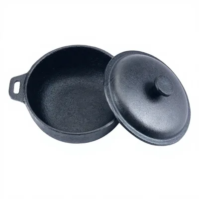 Hot Selling 5" Pre-Seasoned Cast Iron Mini Casserole With Lid Steaming Pot Mini Cocotte