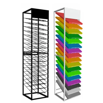 Cheap Metal Paper Display Rack Custom Scrapbook Paper Display Rack A4 Paper Display Rack