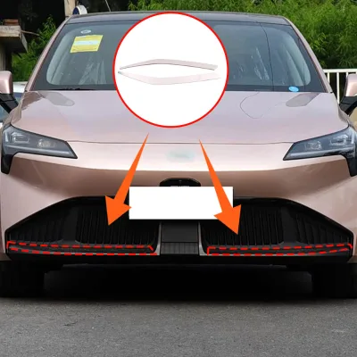 Stainless Steel Chrome Decorative Bright Strip on the Front Bumper for Aion S Plus Exterior Car Decorative Accessories