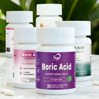 Aromlife New Product Boric Capsules 30 Capsules/Bottle Support Odor Control Boric Acid Suppositories for Woman Vaginal Health