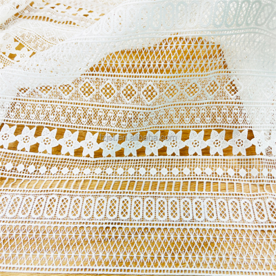 Skin Friendly Cotton Embroidered Lace for Dress