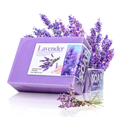 OEM Lavender Essential Oil Handmade Honey Soap Anti-Acne Whitening Cleanser for Oily Skin Adults Unisex Solid Bath Face Soap