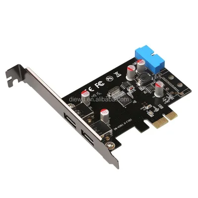 PCI Express 2-slots Riser Card DW-USB3.0-F2B2 with VL805 Chip