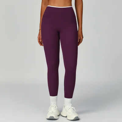 Women Nude Feel High Rise Compression Leggings Studio Pilates Wear 9238