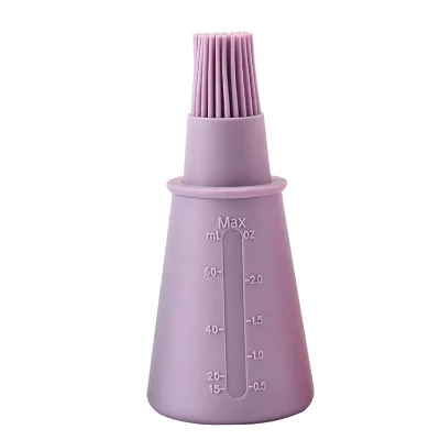 High Quality Eco-Friendly Kitchen BBQ Tools New Design Food Grade Silicone Oil Bottle Cover and Grilling Brush for Barbecue