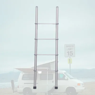 New Design Best Selling Silver Aluminum Alloy Outdoor Manual RV Ladder with Professional Technical Support Durable
