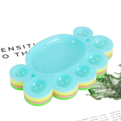High Quality Eco-friendly Durable Plastic Little Feet Palette Small Colorful Children's Graffiti Mini Palette for Painting
