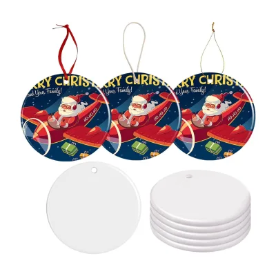 Occasional DIY High Quality Environment-Friendly Waterproof Shatterproof Xmas Decoration Blank Personalized Christmas Ornaments
