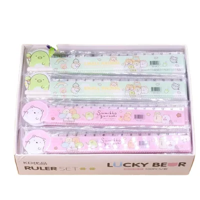 Eurolucky Cartoon Tuanzi Family Stationery Ruler 15cm Straight Cute Ruler Student Rulers for School