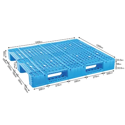 HDPE Euro Heavy-Duty Plastic Pallets Steel-Reinforced and Euro Rack Compatible