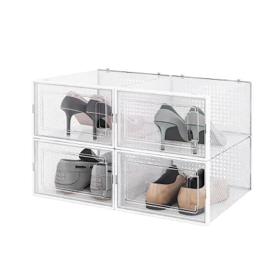 Stable Quality clear Shoe Box Drop Front Shoe Box Shoe Display Box
