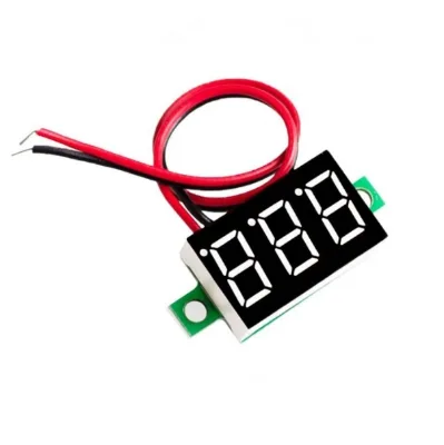 Two wire voltmeter 0.36 inch DC4.5V30V DC voltmeter head motorcycle voltmeter