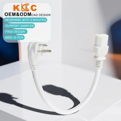 High Toughness US Plug C13 Power Cord Anti Aging Insulation Durable Wire for Household Electronic Products