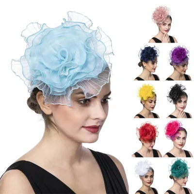 New Design Charming Elegant Wedding Hair Accessor Deluxe Flower Party Headpieces Adjustable European-American Sports Fishing
