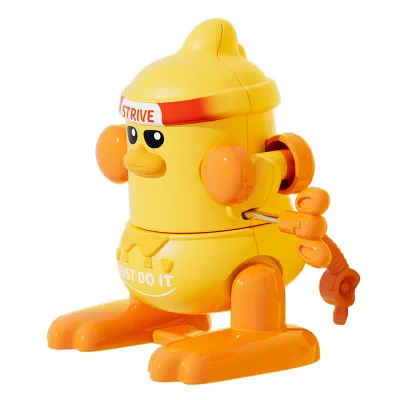 Wind-up Backflip Cartoon Duck Toys Bend Over To Save Strength Backflip Toys