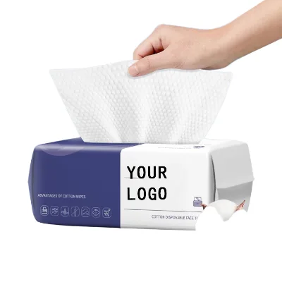 Hot Sale Single Ply ultra Soft Disposable 100% Pure Cotton Household Cotton Towels Cheap Dry Facial Cotton Wipes