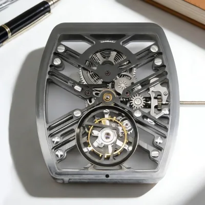 Wholesale Custom Manual Wind Tourbillon Movement 40.8*35.8MM Dimension 21 Jewels Two Hands Compatible With Tonneau Watch Case