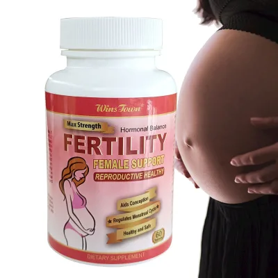 Custom Label Hot Selling GMP Factory Female Fertility Tablet Healthy Herbal Booster Supplements for Adults