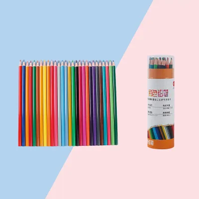 Art Colored Pencils Kids Painting Drawing Tools Stationery Colour Plastic Boxed Non-toxic 12 24 36 Kids Color Pencil Set