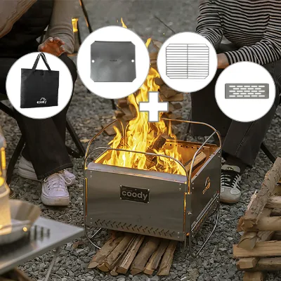 Coody High Quality Stainless Steel Portable Barbecue Grill Picnic Liaoyuan Burning Platform New Outdoor Camping Kitchen Stove