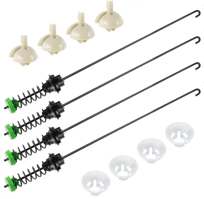 W11130362 Washer Suspension Rod Kit 4Pcs Replace for W10594080 W10735786 W10748956 Compatible with Whirlpool Replacement Part