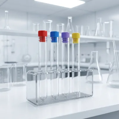 Good sealed Screw Cap 12*75 13*75 PP PS Plastic test Tube Round Bottom for Lab Use