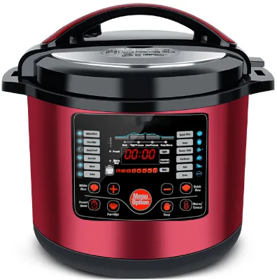 Multipurpose Smart Pressure Multicooker Double Painting Aluminium Pot 6L Stainless Steel Housing Electric Pressure Cooker