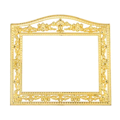 Classic Modern Shape Gold Plastic Frame Souvenir Photo Frame Trophy Frames
