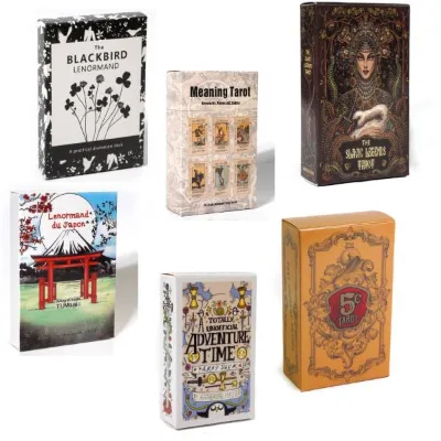 2023 New Stock Indoor Board Game Play 78 Tarot Cards 44 Oracle Cards with E-guidebook Divination Tarot Deck 600 Styles