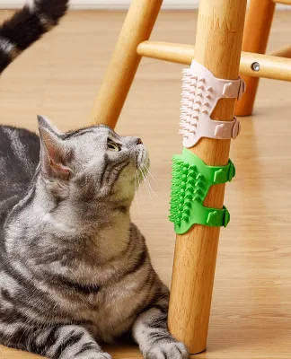 Perfect Pet Scratch Massager Tool Cat Self Groomer With Catnip Dog Cat Corner Groomer Wall Corner Scratcher Comb Grooming Massa