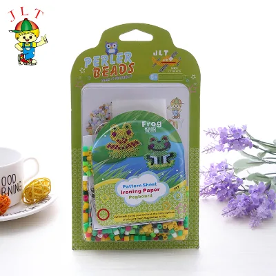 Factory Sale Innovative Preschool Art and Craft Diy Fuse Beads Cute Frog Shape Perler Beads