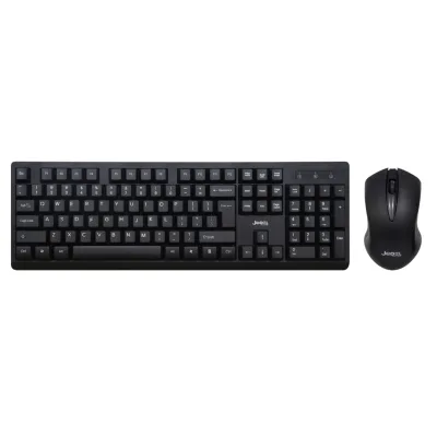 JEDEL WS736 Wireless 2.4G Full Size Optical Mouse Combo 104 Key Slim Design Waterproof Desktop Laptop Use Optimal Office