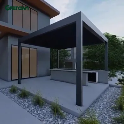 Modern Good Quality Aluminum Louver Pergola Roof for Garden BBQ