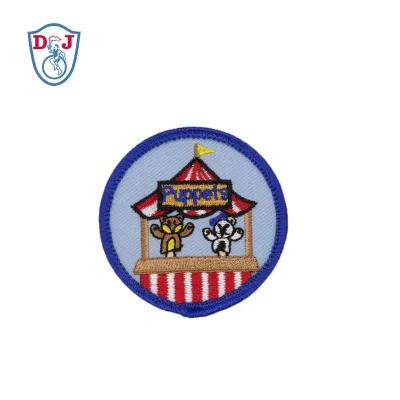 Personalized Small Circle Embroidered activity Patches Membership Badge School Club Patches