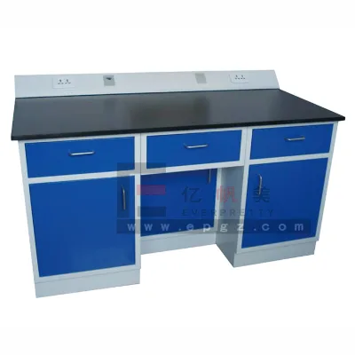 High Quality Laboratory Table Anti Acid and Alkali Resign Board Medical Science Lab Cabinets Design Teacher Table with Plug