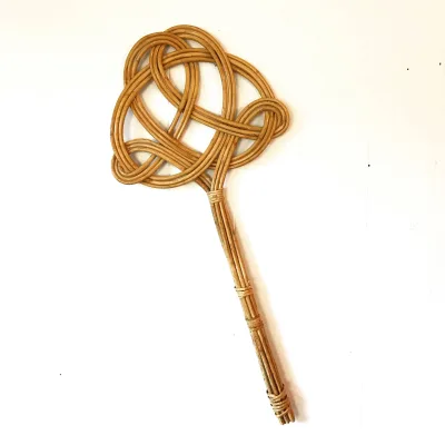 Rattan Natural Handmade Woven Cheap Price Rug and Carpet Beater Dust Remove Tool Wholesale Made in Vietnam