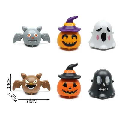 Halloween Party Flavor Push Pull Back Car Pumpkin Classic Friction Toys