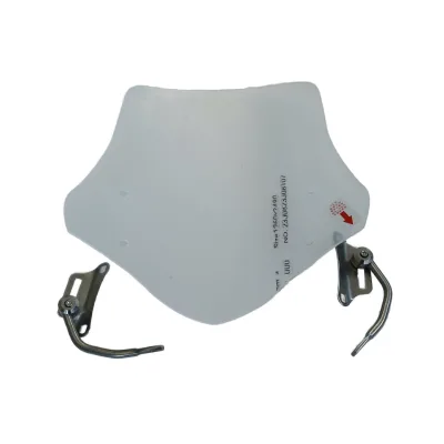 Hot Selling High Quality Motorcycle Spare Parts Windscreen Black Clear Scooter Windshield Fits