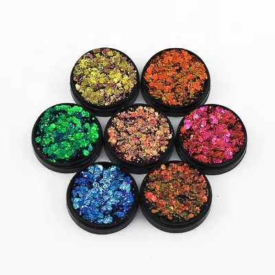 Mixed Multi Chrome Glitter Mineral Waterproof Multi-color Stage Makeup Flash Diy Set Nail Art Body Hair Powder Eyeshadow
