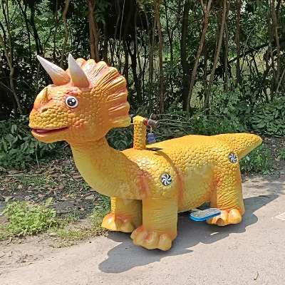 New Design Kids Park Kiddie Electric Dinosaur Ride Electric Animal Montable Dinosaur for Outdoor Mall